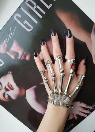 Екстравагантний браслет скелет кістки метал вінтаж