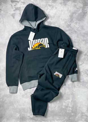 Чоловічий теплий спортивний костюм nike air jordan оригінал