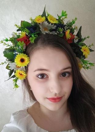 Рождественская распродажа! акция! очень пышный украинский веночек к вышиванке