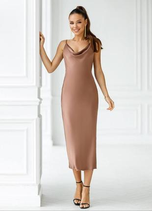 Платье комбинация slip -dress1 фото