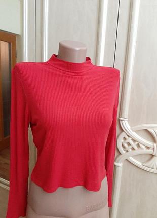 Лонгслів  укорочений гольф трикотаж