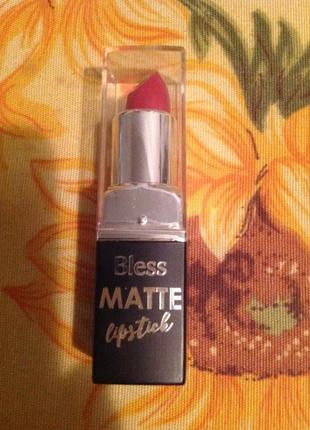 Помада для губ матовая bless cosmetics matte lipstick5 фото