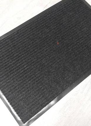 Придверний килимок "смуга" 60*90 см брудозахисний на гумовій основі1 фото