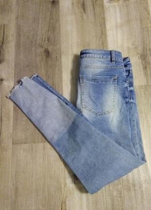 Стильные джинсы skinny с потертостями9 фото