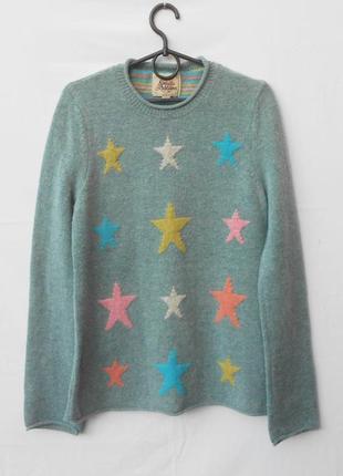 Оригинальный теплый шерстяной свитер в звезды aravella & addison
