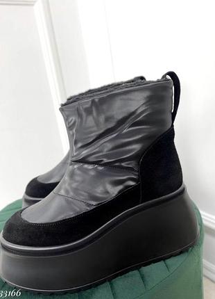 Зимние ботинки на высокой подошве, арт. 33166
