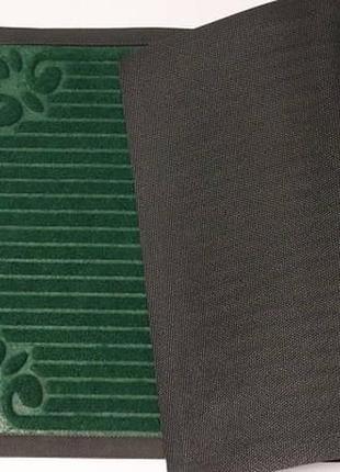 Придверні килимок з крайкою 75*45 см зелений3 фото