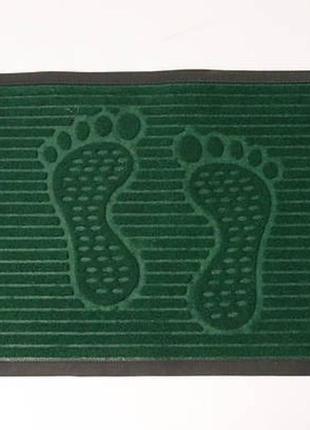 Придверні килимок з крайкою 75*45 см зелений1 фото