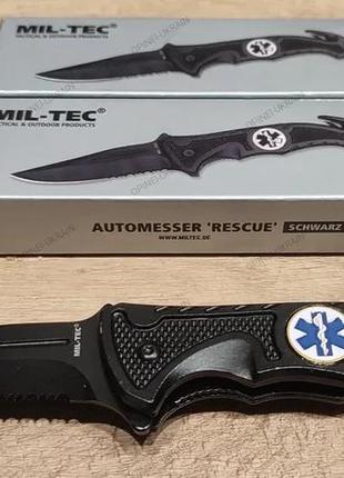 Нож "mil-tec" складной + стеклобой + стропарез