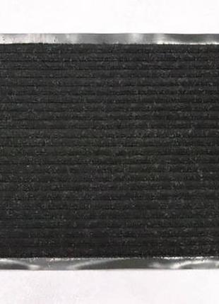 Придверні килимок 45*75 см на гумовій основі "смуга" чорний