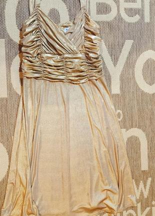 Яскраве, золоте плаття michaela lovisa. розмір 16.1 фото