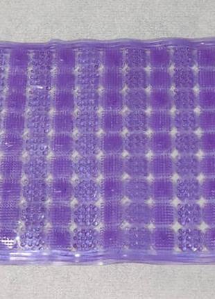 Силіконовий масажний килимок в ванну фіолетовий4 фото