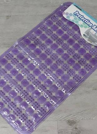 Силіконовий масажний килимок в ванну фіолетовий1 фото