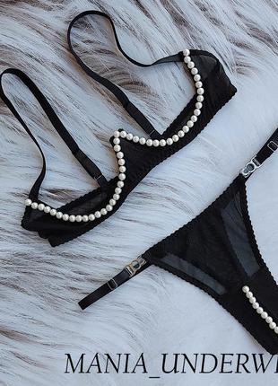 Шикарний сексуальний комплект з намистинами від mania_underwear
