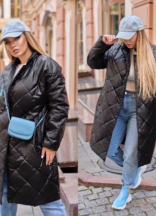 Пальто женское весна/осень легкое стеганное