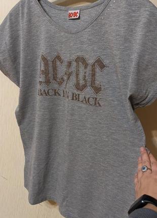 Сіра футболка ac/dc