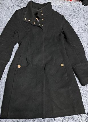 Пальто кашемірове класичне чорне