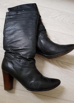 Сапоги кожаные