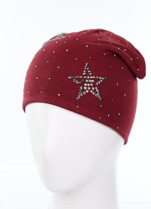 Шапка tr17009 бордо