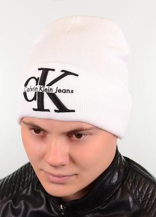 Шапка l18013 білий