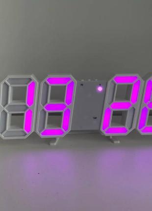 Электронные настенные / настольный часы led с будильником календарем термометром /  годинник7 фото
