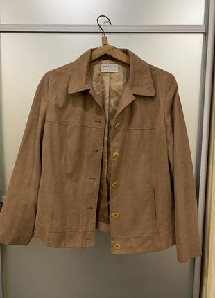 Бежевый винтажный жакет пиджак old money