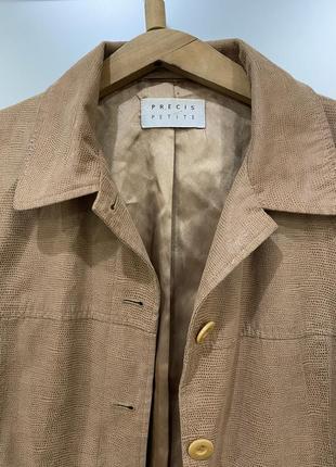 Бежевый винтажный жакет пиджак old money