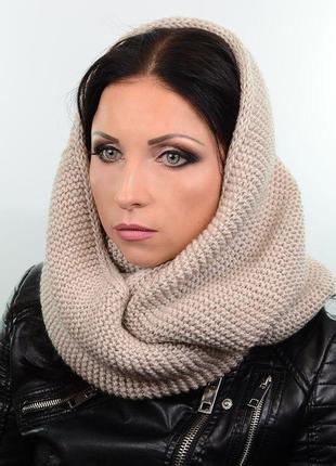 Шарф-хомут s4 hm15001 бежевий