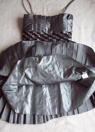 Платье нарядное атлас пайетки, размер s4 фото