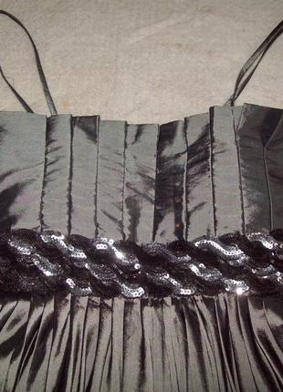Платье нарядное атлас пайетки, размер s5 фото
