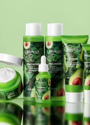 Подарунковий набір косметики з екстрактом авокадо bioaqua avocado elasticity moisturizing (6 одиниць)