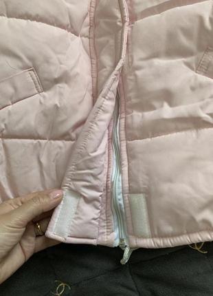 Розова куртка для дівчинки 116 розмір4 фото