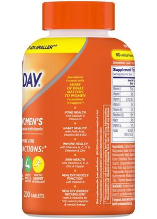 Вітаміни для жінок bayer one a day women's, сша 200 таблеток3 фото