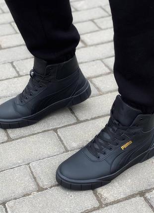 Кожаные зимние ботинки leider puma2 фото