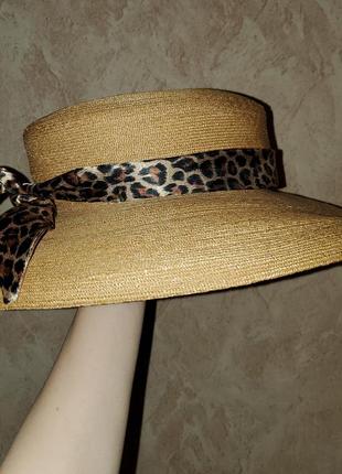Винтажная соломенная шляпа patricia underwood винтаж ретро2 фото