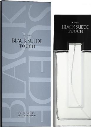 Avon black suede touch