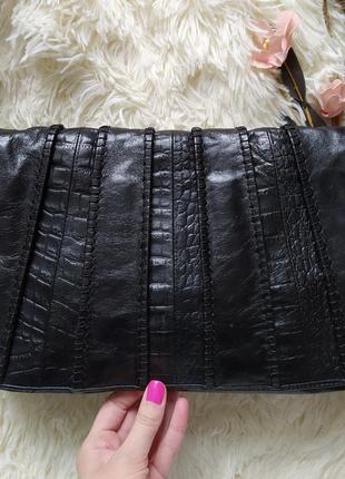 Базова стильна чорна шкіряна сумка середнього розміру від hobo 100% оригінал2 фото