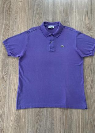 Мужская винтажная хлопковая поло chemise lacoste