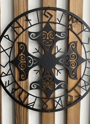 Настінний декор панно картина лофт із металу молот тора руни