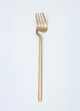 Набір столових приборів kitchen на 2 персони gold5 фото