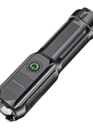 Ліхтар ручний акумуляторний digital led з білим світодіодом