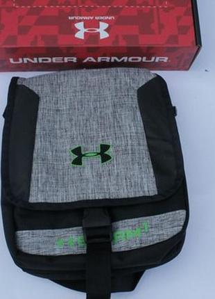 Сумка через плече under armour storm1 (сіра)3 фото