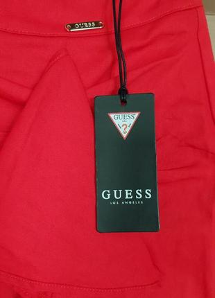 Нова розкішна червона спідниця міні guess. оригінал! розмір xs. знижка!4 фото