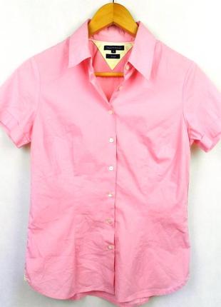 Рубашка розовая tommy hilfiger с коротким рукавом2 фото