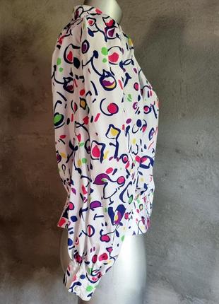Блуза блузка винтажная сложного кроя6 фото
