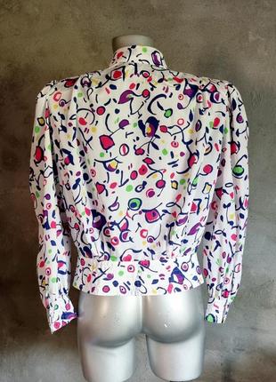 Блуза блузка винтажная сложного кроя7 фото