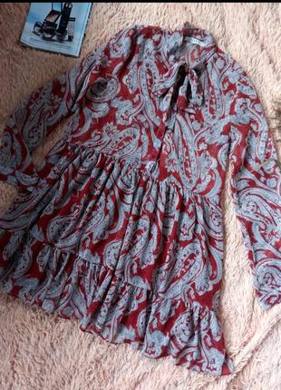 Кокетлива, шифонова ярусна сукня1 фото
