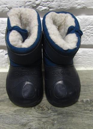 Теплые зимние ботинки сапоги decathlon quechua bibou bleu7 фото
