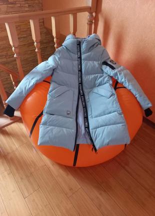 Куртка пальто  бирюза пуховик