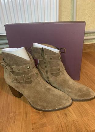 Женские ботинки из замша рр 38
